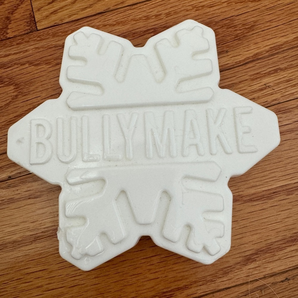 Bullymake White Snowflake Large Dog Toy for Super Chewers